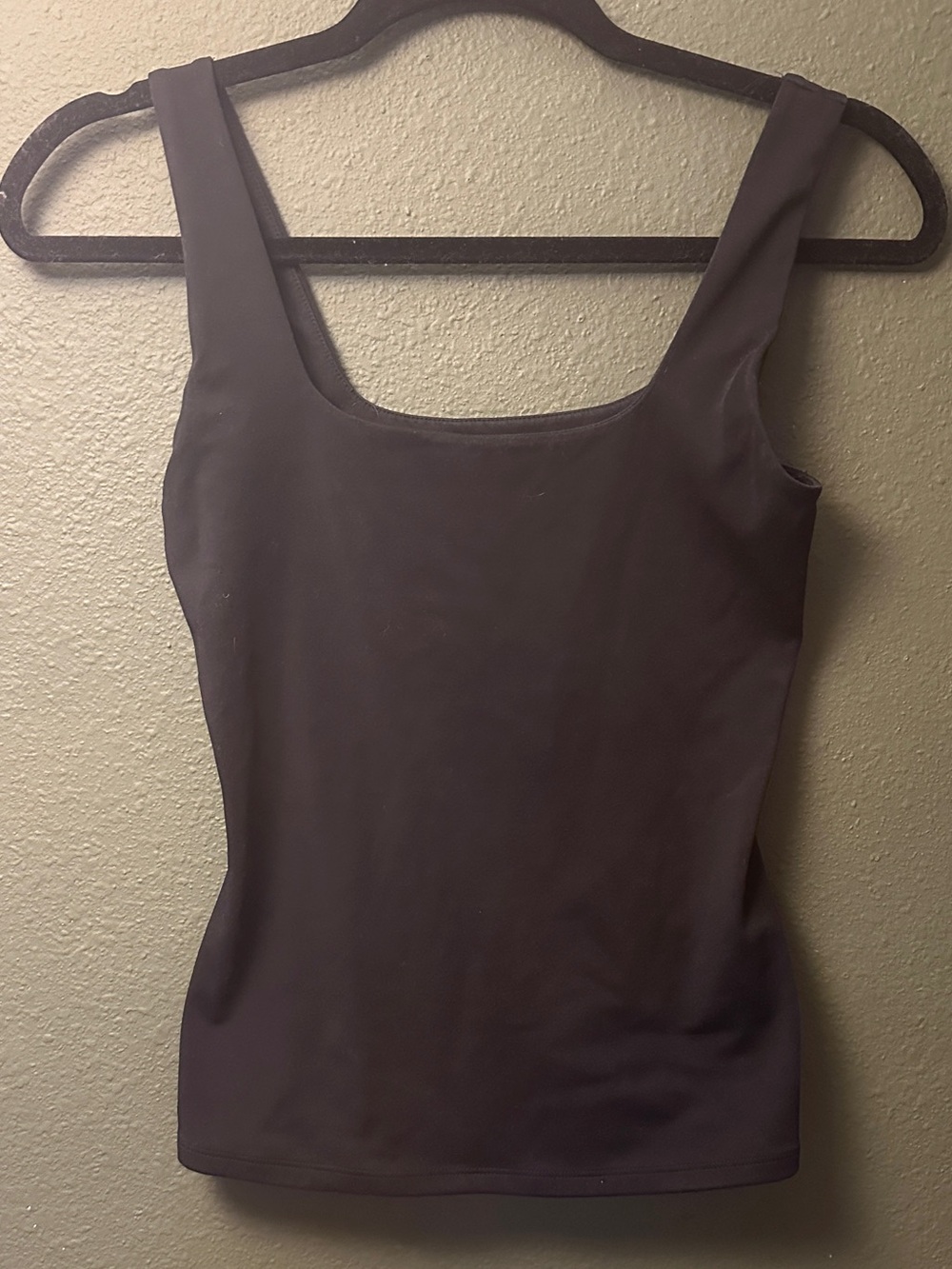Express Square Neck Tank Top - Black